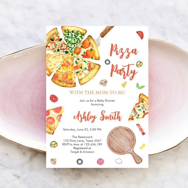 Invitación a la fiesta de pizza Cumpleaños de pizz (Subido por el creador)