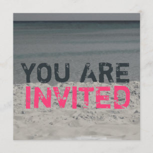 Invitación a la fiesta de playa