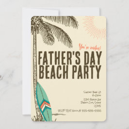 Invitación a la Fiesta de Playa del Día del Padre