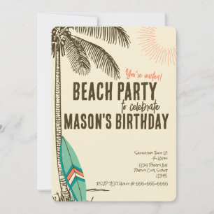Invitación a la Fiesta de Playa Tropical