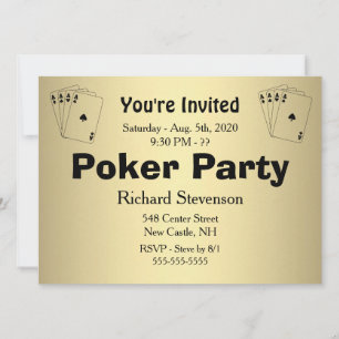 Invitación a la fiesta de Poker