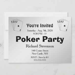 Invitación a la fiesta de Poker