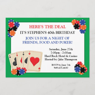 Invitación a la fiesta de Poker