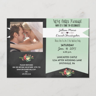 Invitación a la fiesta de poscasamiento de fotogra