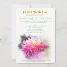 Invitación a la fiesta de poscasamiento de la flor