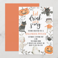 Invitación a la fiesta de postre de Halloween