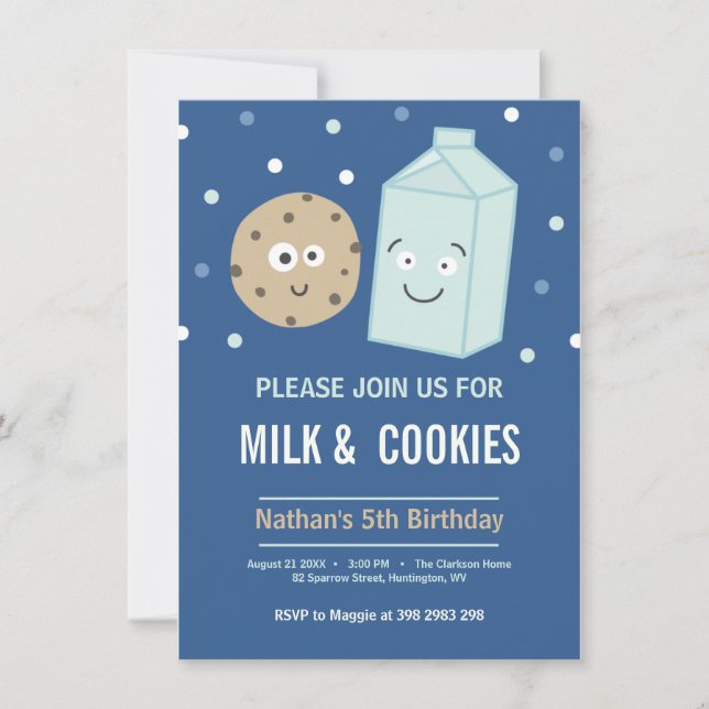 Invitación a la fiesta de postres de cumpleaños de (Anverso)