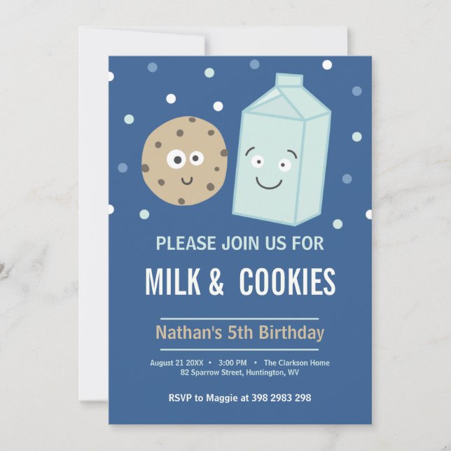 Invitación a la fiesta de postres de cumpleaños de (Anverso)