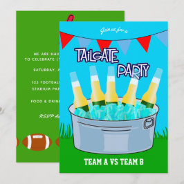 Invitación a la fiesta de pre-juego de fútbol amer