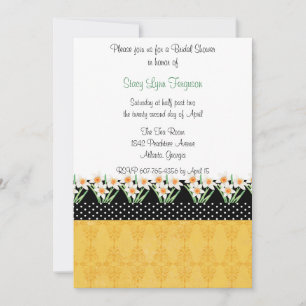 Invitación a la fiesta de primavera de Daffodils