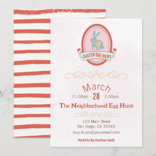 Invitación a la fiesta de primavera de la caza de