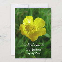 Invitación a la fiesta de primavera y verano en el