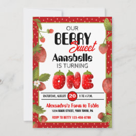 Invitación a la fiesta de primer cumpleaños de fre