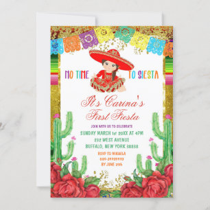 Invitación a la Fiesta de Primer Cumpleaños de la 