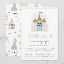 Invitación a la fiesta de princesa de cuento de ha