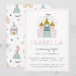 Invitación a la fiesta de princesa de cuento de ha