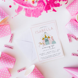 Invitación a la fiesta de princesa de cuento de ha
