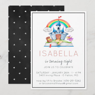 Invitación a la fiesta de princesa de cuento de ha