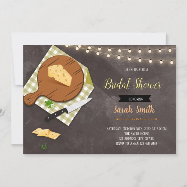 invitación a la fiesta de queso (Anverso)