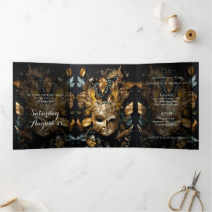 Invitación a la fiesta de Quinceanera de Masquerad