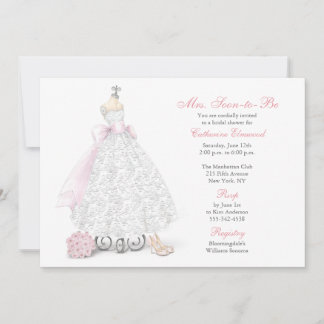 Invitación a la Fiesta de Regalos de Boda y Vestid