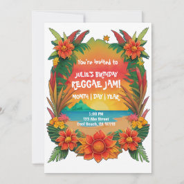 Invitación a la fiesta de reggae