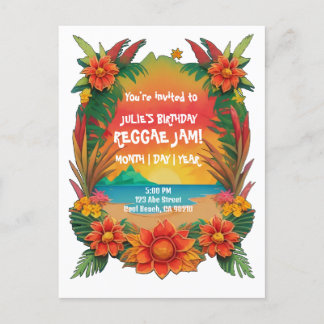 Invitación a la fiesta de reggae