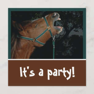 Invitación a la fiesta de relincho de caballo