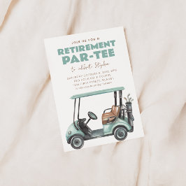 Invitación a la fiesta de retiro de golf Time to P