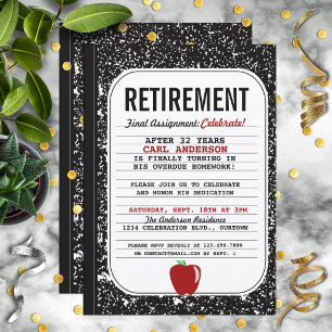 Invitación a la fiesta de retiro de libro de compo