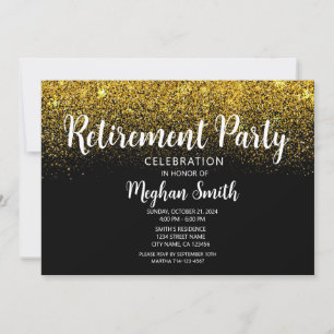Invitación a la fiesta de retiro de Purpurinas de