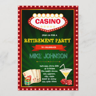 Invitación a la fiesta de retiro del Casino