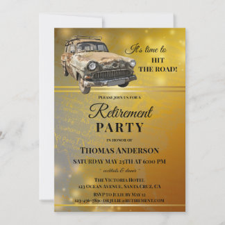 Invitación a la fiesta de retiro del Mapa de Oro d