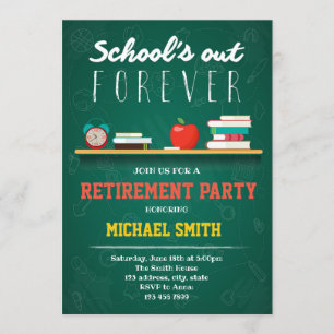 Invitación a la fiesta de retiro para siempre de l