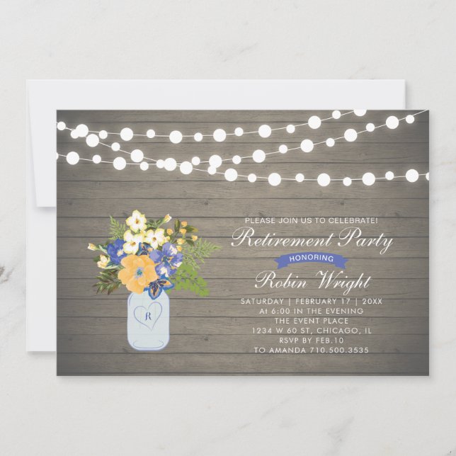 Invitación a la fiesta de retiro por sorpresa de l (Anverso)