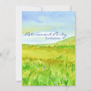 Invitación a la fiesta de retiro Prairie Grass Mea