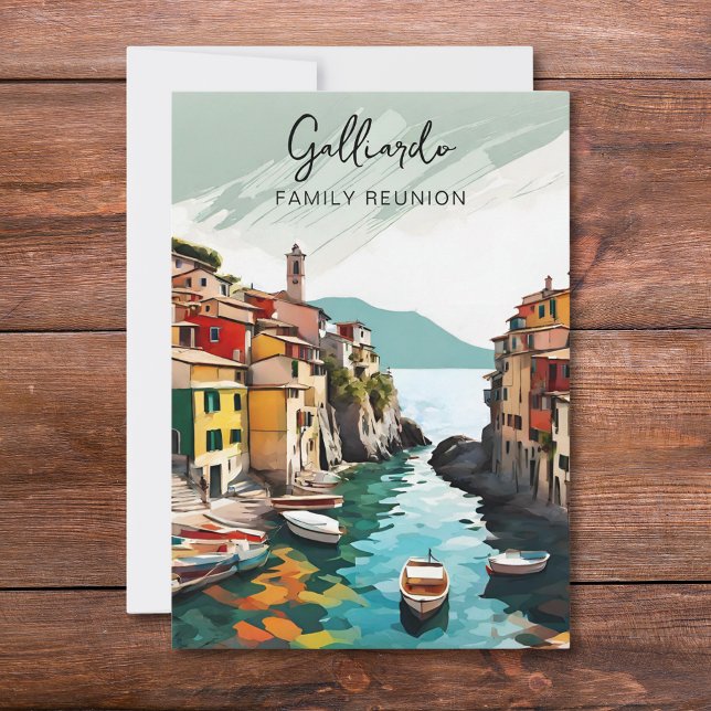 Invitación a la fiesta de reunión familiar italian (Subido por el creador)
