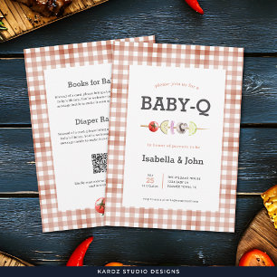 Invitación a la Fiesta de Revelación de Bebé Q Tod
