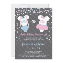 Invitación a la fiesta de revelación de género