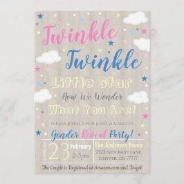 Invitación a la fiesta de revelación de género