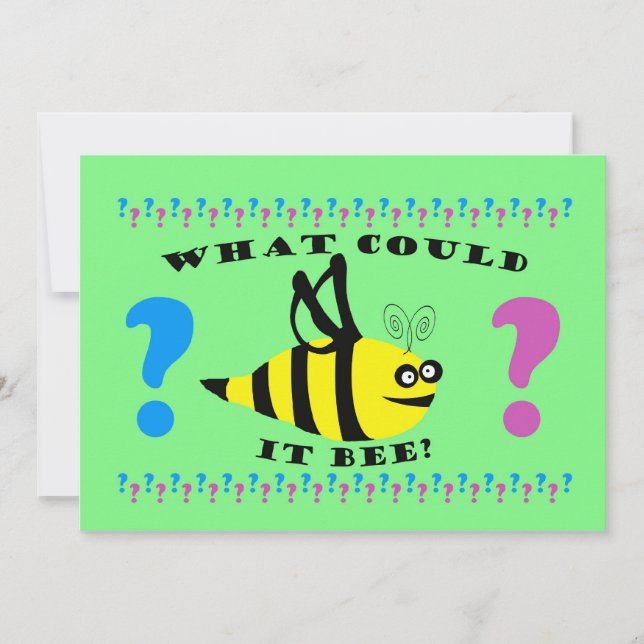 Invitación a la fiesta de revelación de género (Anverso)