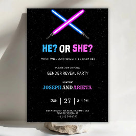 invitación a la fiesta de revelación de género azu