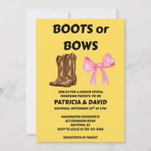 Invitación a la Fiesta de Revelación de Género: Bo