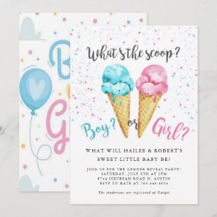 Invitación a la fiesta de revelación de género de
