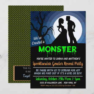 Invitación a la fiesta de revelación de género de 