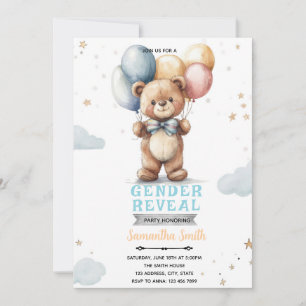 Invitación a la fiesta de revelación de género del