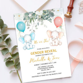 Invitación a la fiesta de revelación de género del