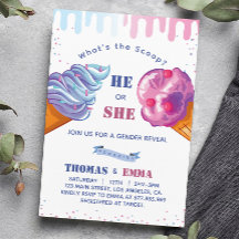 Invitación a la fiesta de revelación de género del