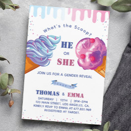 Invitación a la fiesta de revelación de género del