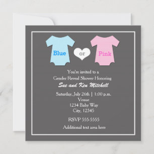 Invitación a la Fiesta de Revelación del Sexo del